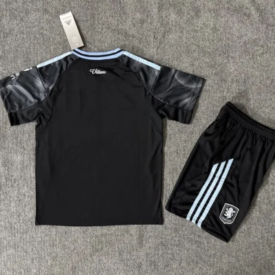 Alternative view of Aston Villa Football Jersey Away Kids Kit Jersey+Shorts 2025/26