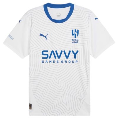 Alternative view of Neymar JR #10 Al Hilal SFC Soccer Jersey Away Custom Shirt 2024/25