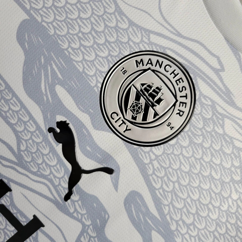 Manchester City Dragon Special Edition Long Sleeve Football Jersey Shirt 2024/25 - Image 5