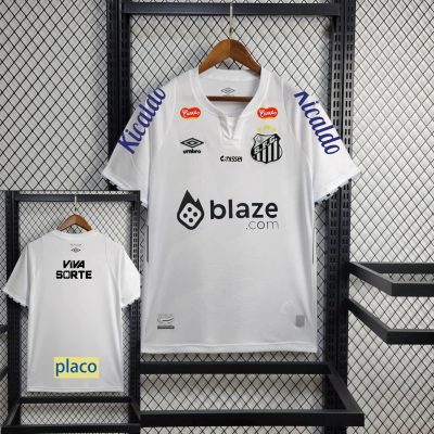 Santos FC Soccer Jersey Home Custom Shirt All Sponsor 2024