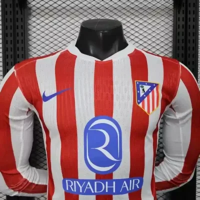 Alternative view of Soccer Jersey Atletico Madrid Home Long Sleeve Shirt 2025/26