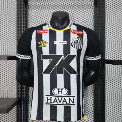 Santos FC Soccer Jersey Away Shirt 2025 - All Sponsors