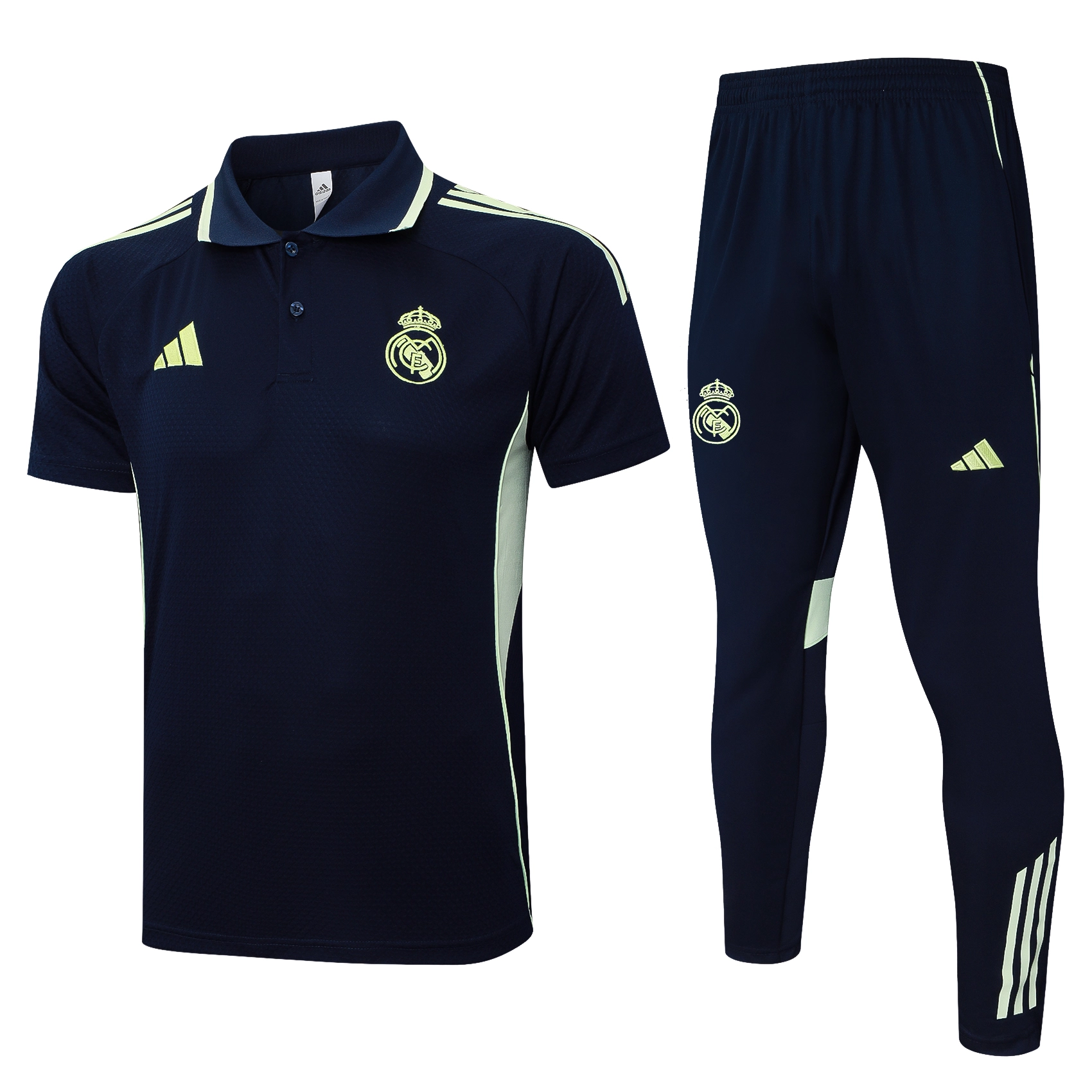 Real Madrid Training Kit (Polo+Pants) Cyan 2025/26