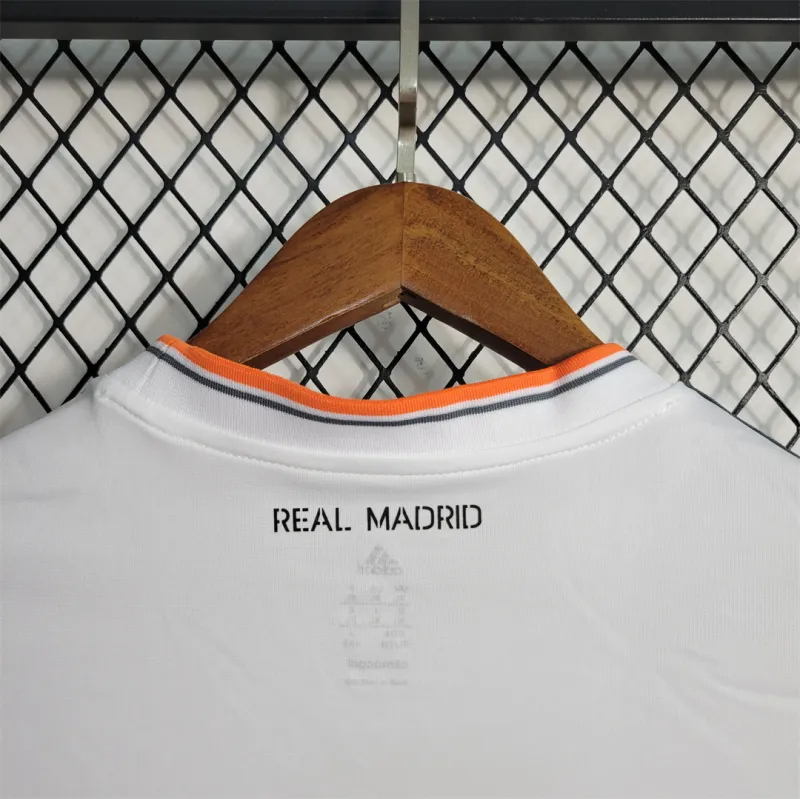 Real Madrid Retro Jersey Home Custom Soccer Shirt 2013/14 - Image 5