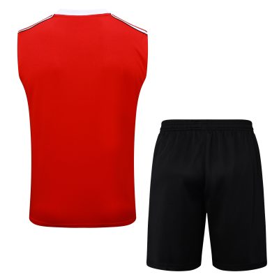 Alternative view of Manchester United Sleeveless Training Kit Red 2025/26
