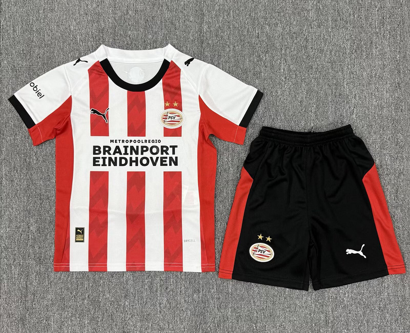 PSV Eindhoven Football Jersey Home Kids Kit Jersey+Shorts 2025/26