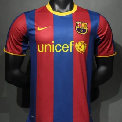 Barcelona Retro Jersey Home Soccer Shirt 2010-11