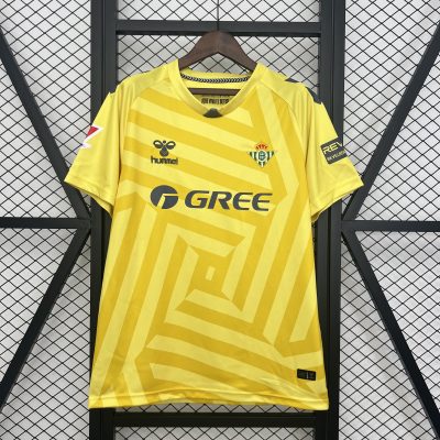 Real Betis Yellow Goalkeeper Custom Soccer Jersey 2025/26