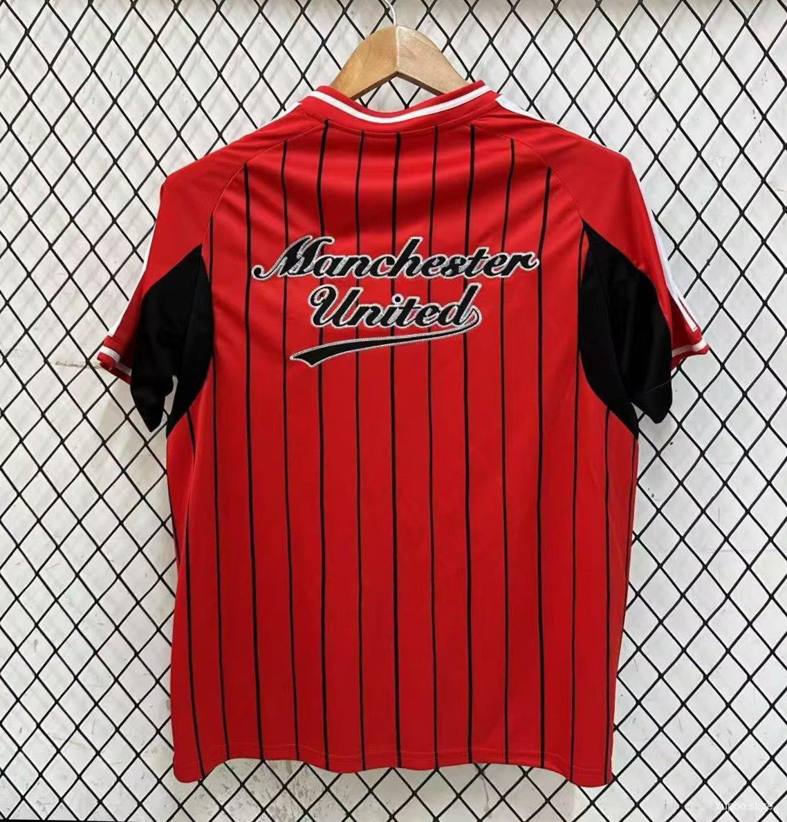 Manchester United x US Pack Baseball Jersey Shirt 2025/26 - Image 4