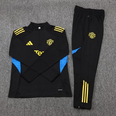 Alternative view of Manchester United Training Kit (Sweatshirt+Pants) Black 2025/26