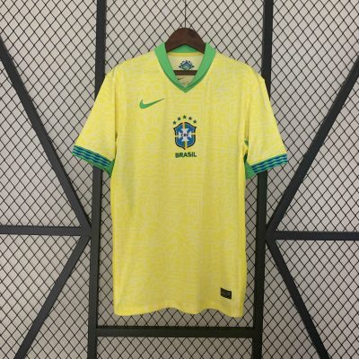 Brazil Soccer Jersey Home Custom Shirt Copa America 2024