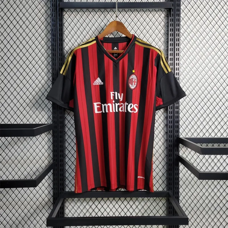 Kaká #22 AC Milan Retro Soccer Jersey Home Shirt 2013/14 - Image 2
