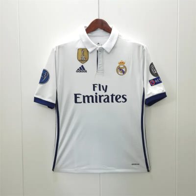 Alternative view of Ronaldo #7 Real Madrid Retro Jersey Home Soccer Shirt 2016/17