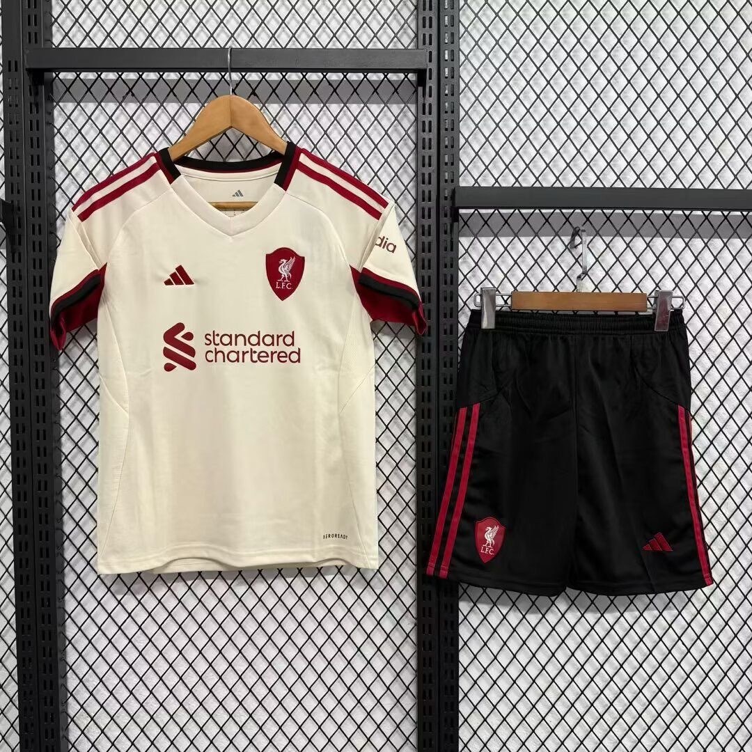 Liverpool Football Jersey Away Kids Kit Jersey+Shorts 2025/26