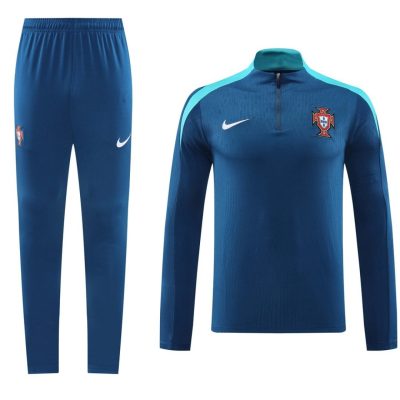 Alternative view of Portugal Zipper Sweatshirt Kit (Top+Pants) Blue 2024/25