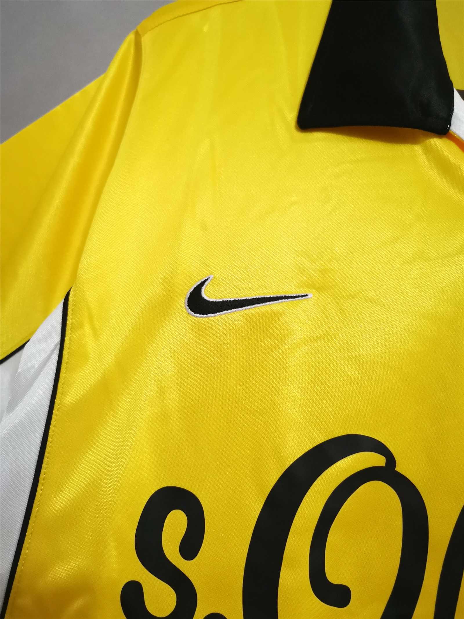 Borussia Dortmund Retro Jersey Home Soccer Shirt 1998-99 - Image 5