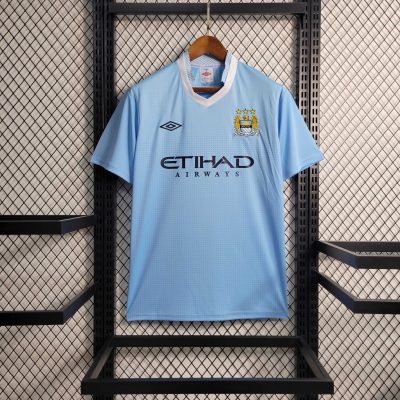 Manchester City Retro Home Football Jersey Shirt 2011/12