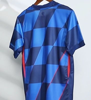 Alternative view of Croatia Soccer Jersey Away Custom Shirt EURO 2024