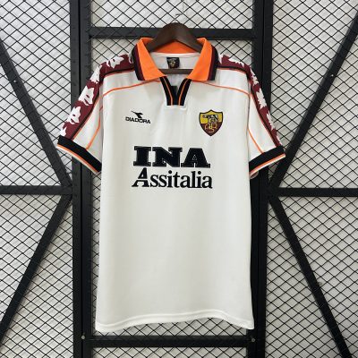 Roma Retro Soccer Jersey Away Custom Shirt 1998/99