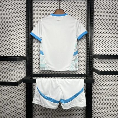 Alternative view of Marseille Soccer Jersey Home Kids Kit Jerseys+Shorts 2024/25