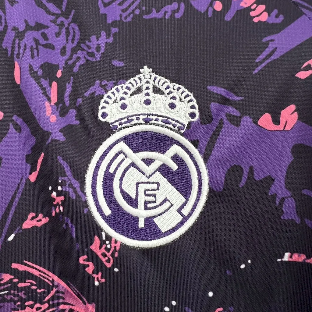 Real Madrid Soccer Jersey Purple Special Edition Custom Shirt 2024/25 - Image 5