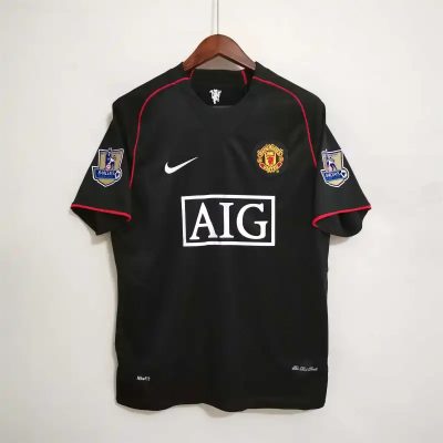 Alternative view of Ronaldo #7 Manchester United Retro Away Football Jersey Shirt 2007/08