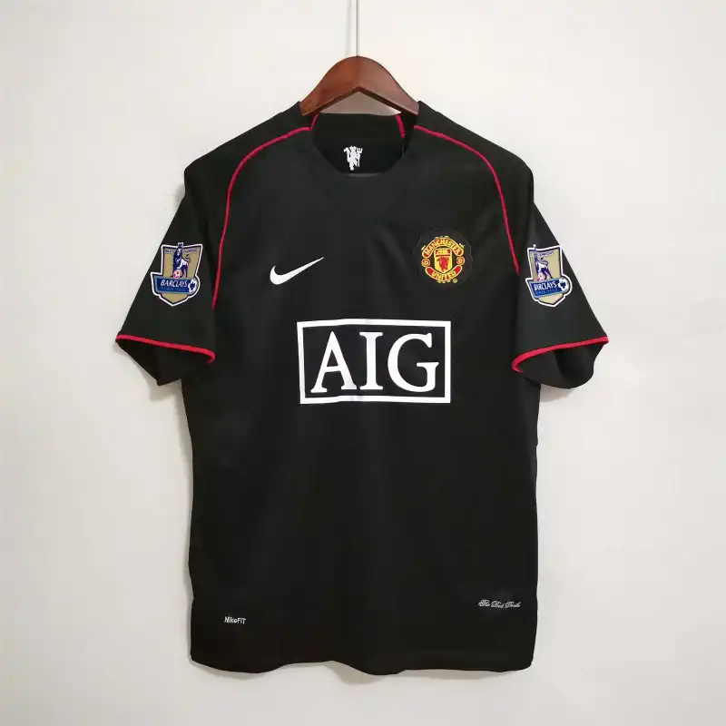 Ronaldo #7 Manchester United Retro Away Football Jersey Shirt 2007/08 - Image 2