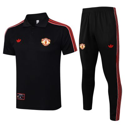 Manchester United Training Kit (Polo+Pants) Black 2025/26