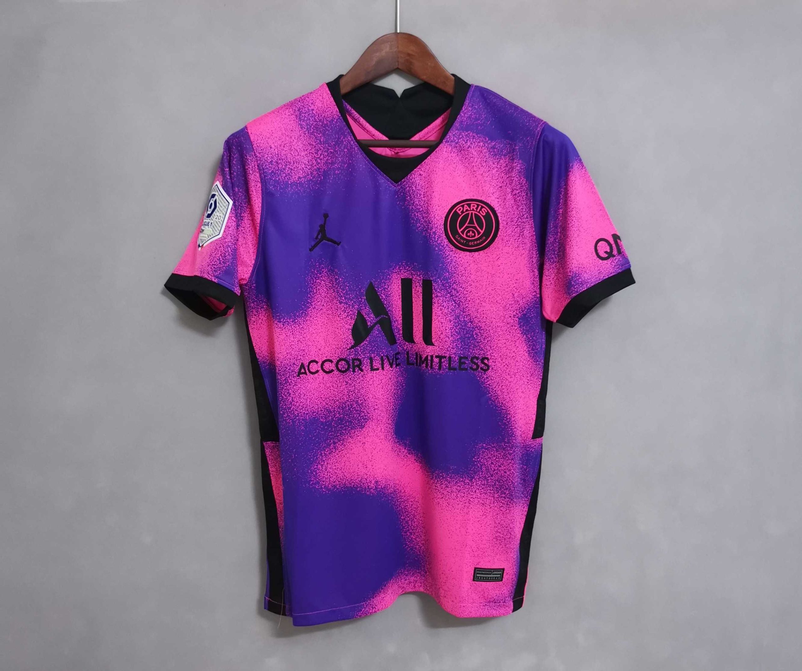PSG Retro Jersey Fourth Away Soccer Shirt 2020/21 - Image 3