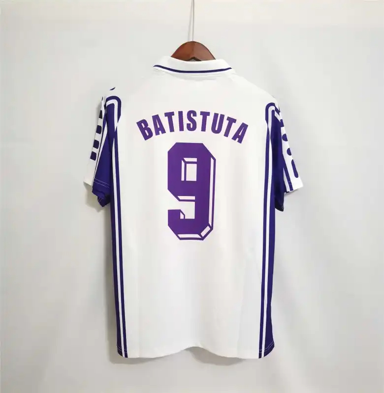Fiorentina Retro Soccer Jersey Away Custom Shirt 1999/00 - Image 2
