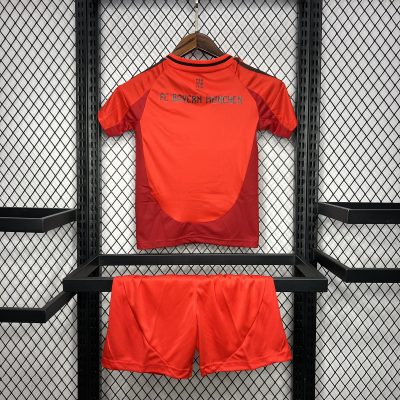 Alternative view of Bayern Munich Jersey Custom Soccer Kids Kit Jersey+Shorts Home 2024/25