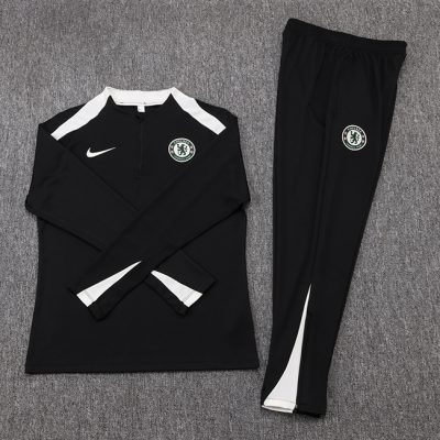Alternative view of Chelsea Training Kit (Sweatshirt+Pants) Black 2025/26