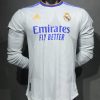 Real Madrid Retro Jersey Home Long Sleeve Soccer Shirt 2021/22