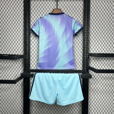 Alternative view of Arsenal Soccer Jersey Third Away Kids Kit Jersey+Shorts 2024/25