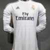 Real Madrid Retro Jersey Home Long Sleeve Soccer Shirt 2013/14