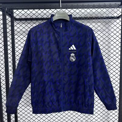 Alternative view of Real Madrid Reversible Double-Sides Windbreaker Jacket Blue 2025-26