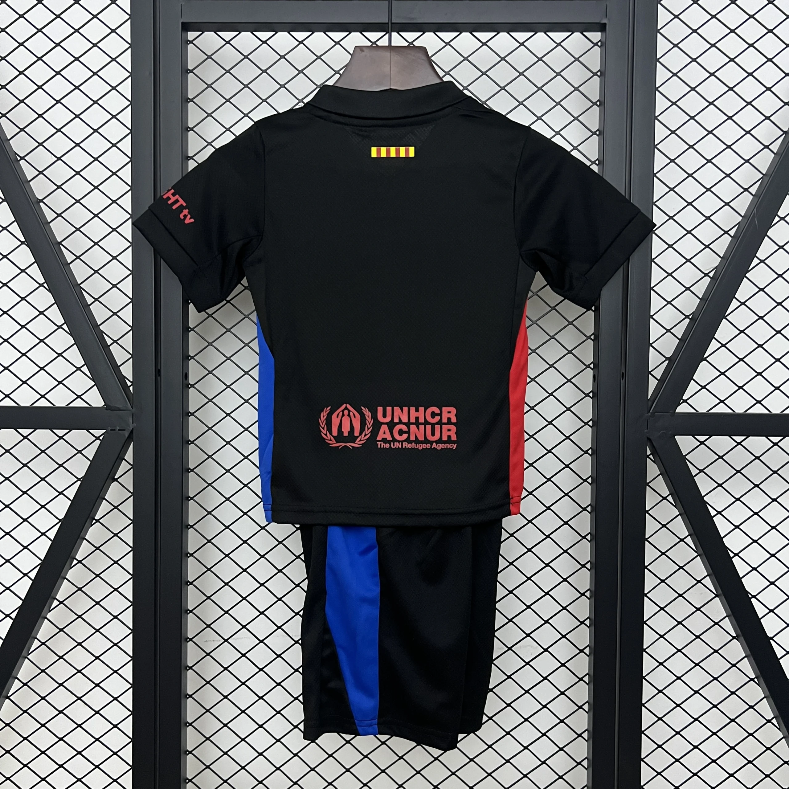 Barcelona Away x Travis Scott Soccer Kids Kit Jersey+Shorts 2024/25 - Image 2