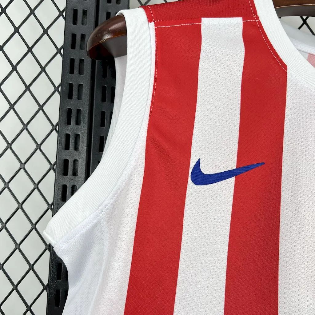 Atletico Madrid Soccer Jersey Home Custom Vest 2025/26 - Image 5
