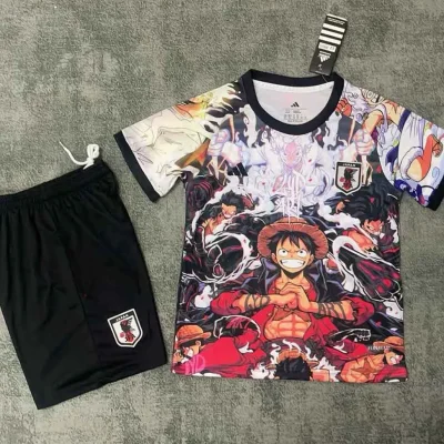 Japan Soccer Jersey One Piece Special Edition Kids Kit Jersey+Shorts 2025