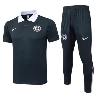 Chelsea Training Kit (Polo+Pants) Deep Grey 2025/26
