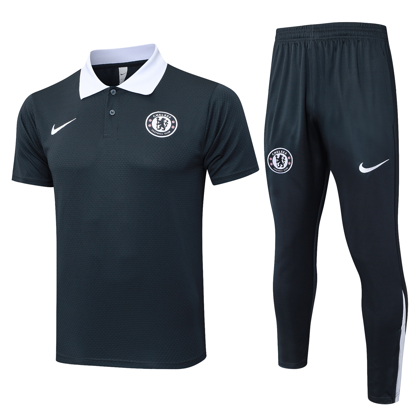 Chelsea Training Kit (Polo+Pants) Deep Grey 2025/26