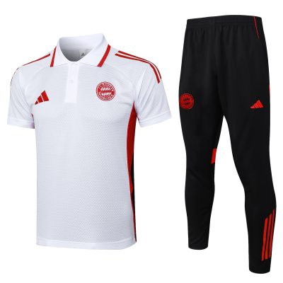 Bayern Munich Training Kit (Polo+Pants) White 2025/26