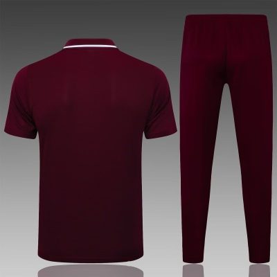 Alternative view of Bayern Munich Training Kit (Polo+Pants) Red 2025/26
