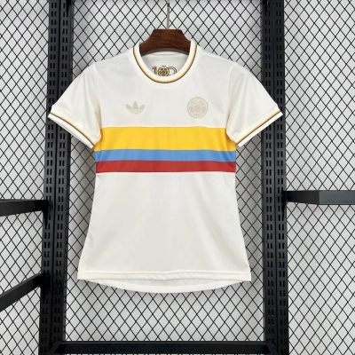 Colombia Soccer Jersey Women's Custom Shirt 2024 - 100th Anniversary