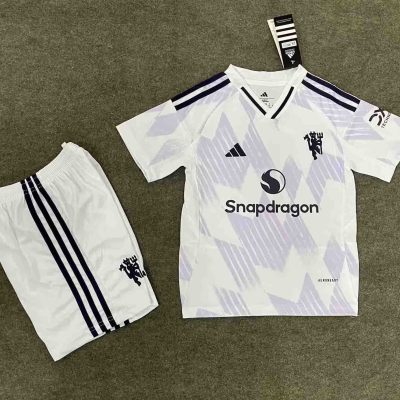 Manchester United Away Kids Kit Jersey+Shorts 2025/26