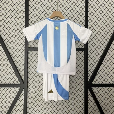 Alternative view of Argentina Home Soccer Uniform Kids Kit Jersey+Shorts 2024