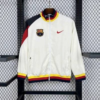 Barcelona Windbreaker Jacket White 2025/26
