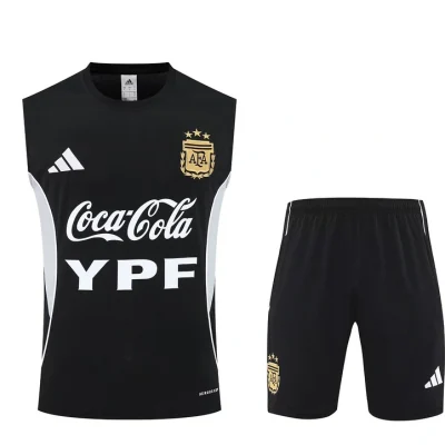 Argentina Sleeveless Training Kit Black 2025