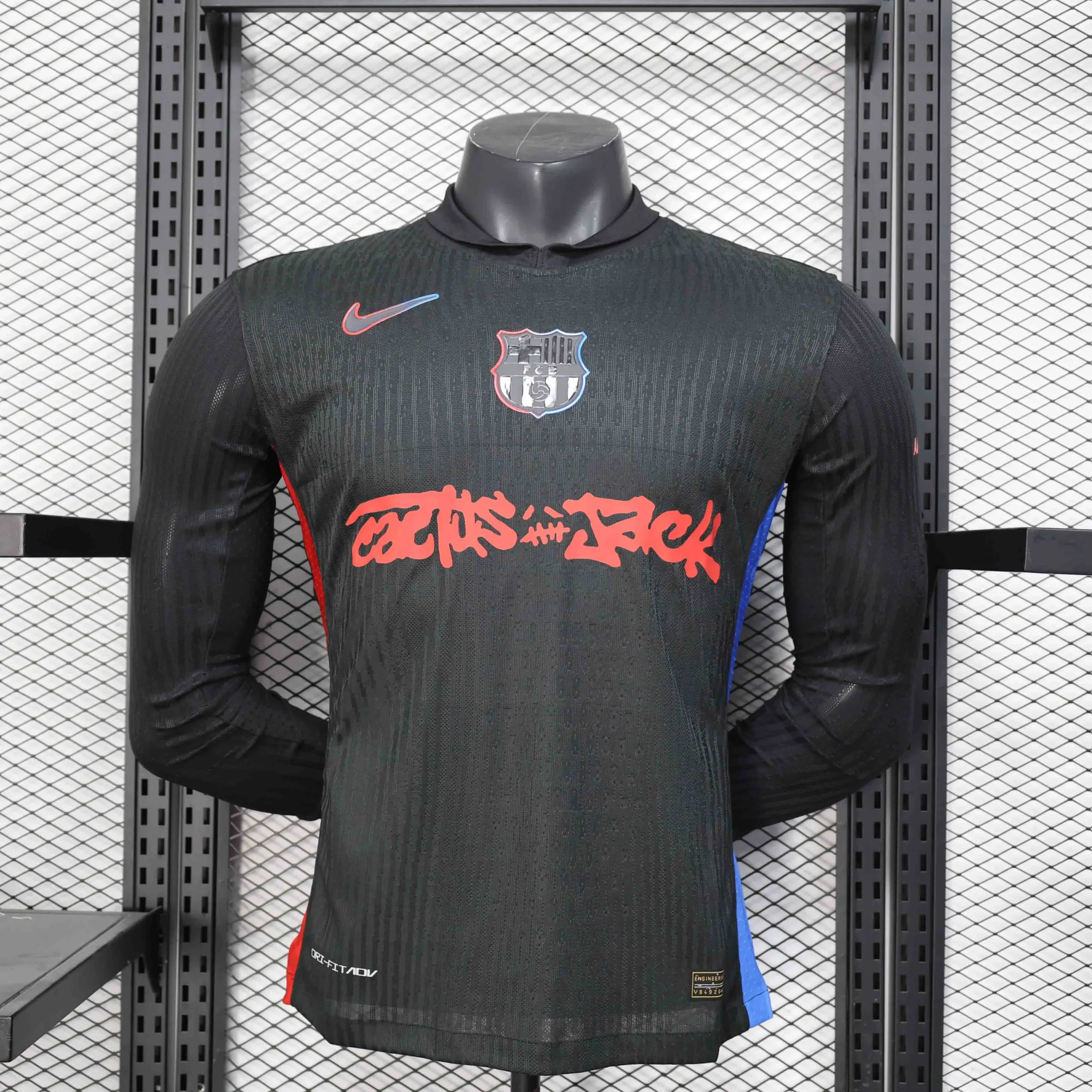 Soccer Jersey Barcelona Away x Travis Scott Long Sleeve Shirt 2024/25