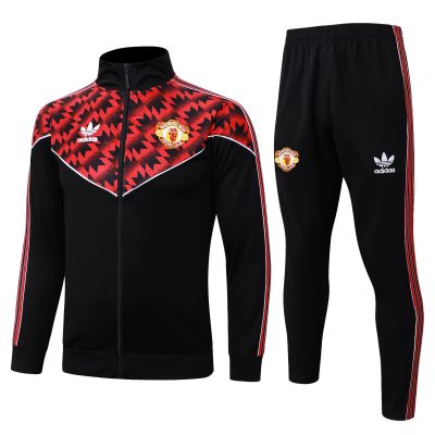 Manchester United Training Kit (Jacket+Pants) Black 2025/26